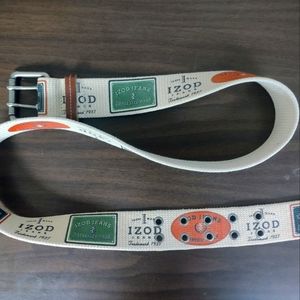 Izod Woman's Canvas Logo Belt